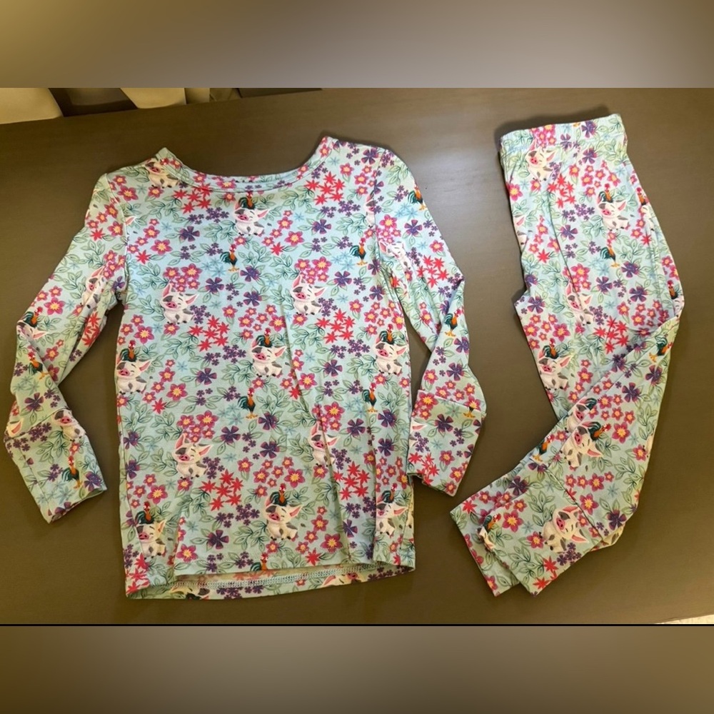 Posh Peanut Size 2T Pua and Heihei LS 2-piece PJs